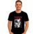 Playera corte regular de color negro con diseño de Yujiro Hanma Baki en color negro y rojo, impresión DTF, producto para Dropshipping.